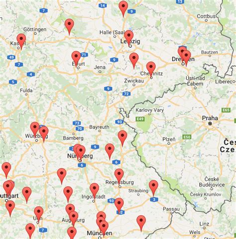 Mapa nejbližších obchodů Travel FREE