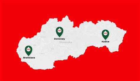 mapa s polohou Jihlavy a letištěm
