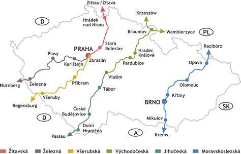 mapa trasy Přechodu Velebitu