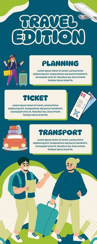 illustrative infographic of travel packages