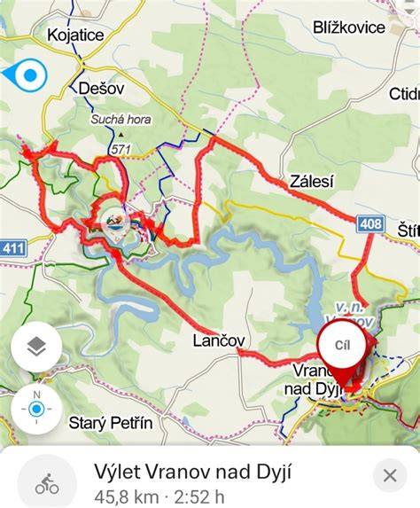 turistické stezky kolem Vranovské přehrady