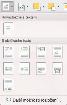 grafika znázorňující obtékání textu kolem obrázku