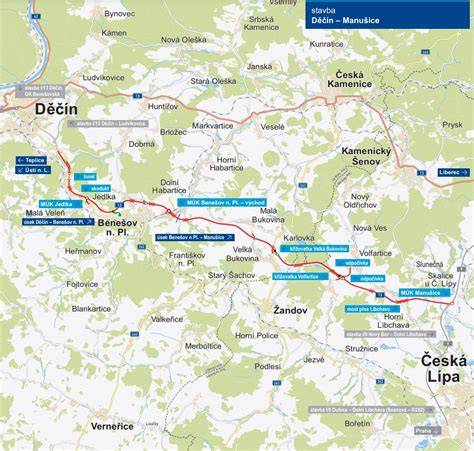 trasa Kolín Trutnov - mapové propojení