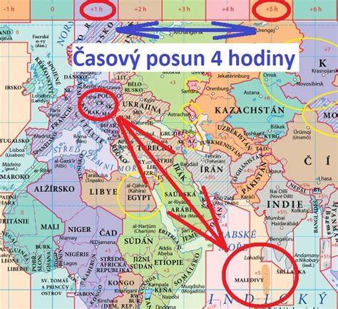 časový posun Nepál vs ČR