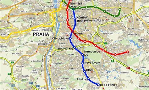 mapa trasy Praha Marrákeš