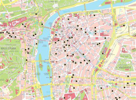 hotely v centru prahy mapa poloh