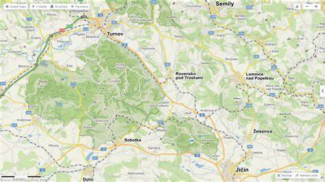 mapa českého ráje a okolí