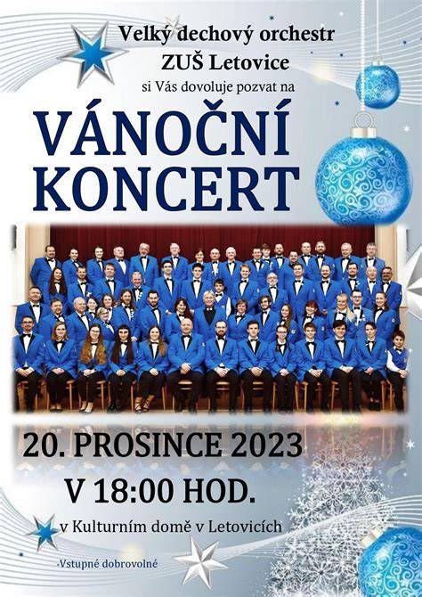 vánoční koncerty a hosté (schematické schéma orchestru)
