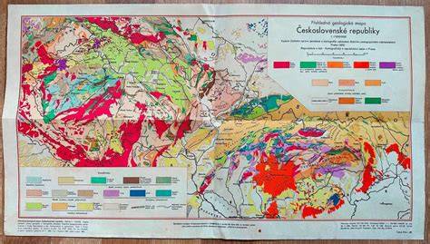 přehledná mapa geologických lokalit