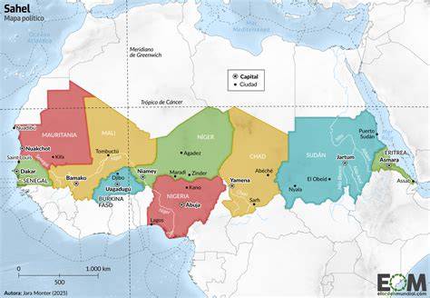 turistická mapa pláží v regionu Sahel (7 slov)