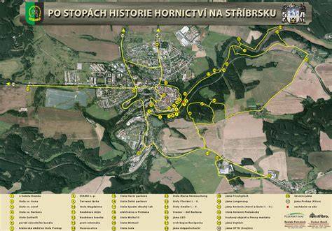 mapa naučné stezky kolem Uherského Brodu