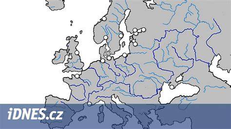 mapa se zobrazením SEČ v Evropě