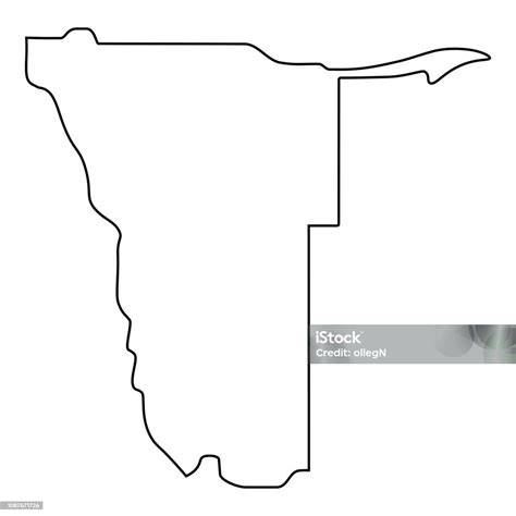 vizuální mapa Namibie s hlavními místy