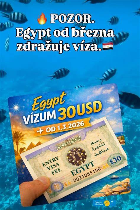 vízum na letišti a nástup do Egypta
