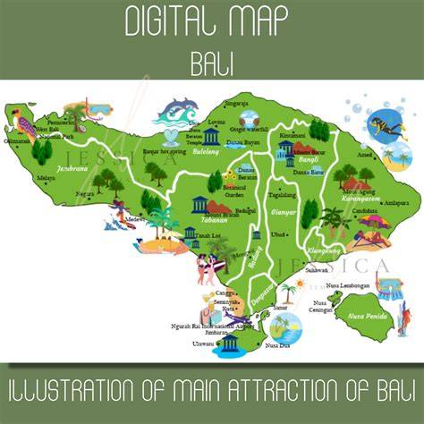 Mapa Bali a offline mapy pro cestování