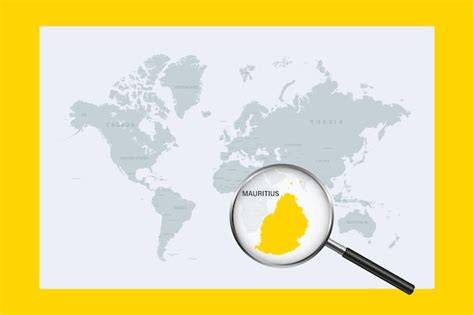 mapa Nového Mauricia - srovnání pobřeží a centrálního
