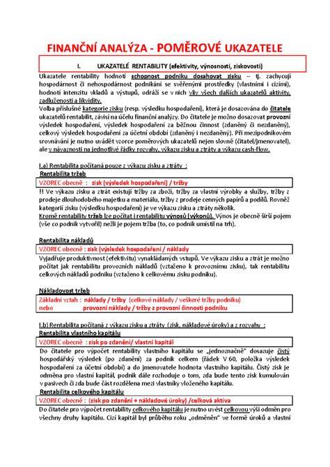 Základy a ukazatele poměrové (infografika)