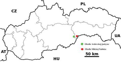 mapa regionu s vyznačením objízdných tras (regionální mapka)