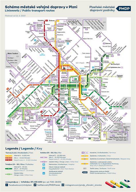 Mapa dopravní spojení Toulouse (autobus, tramvaj, taxi)