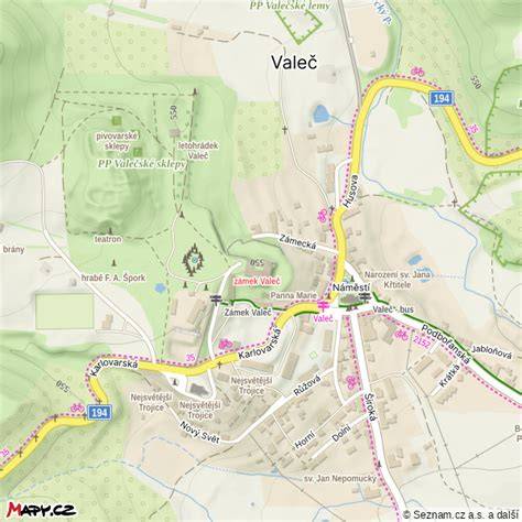 pozemky Valeč mapa zapojení