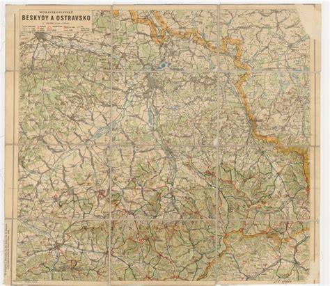 mapa regionu Beskyd a Masarykovo údolí