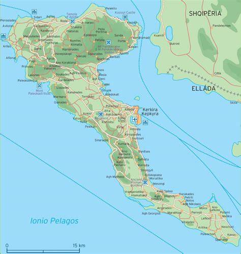 mapa ostrova Lampedusa a okolí