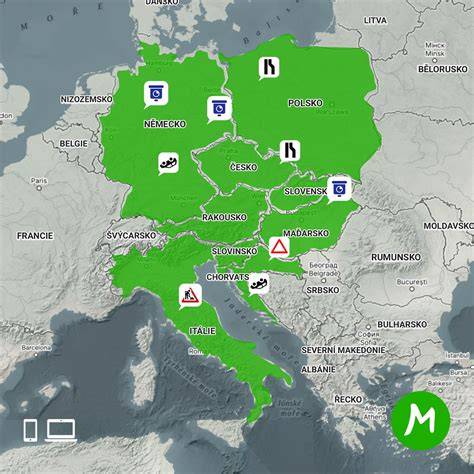 tématické mapy a trasy pro východní Evropu