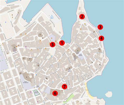 Monopoli - mapa města a pláží