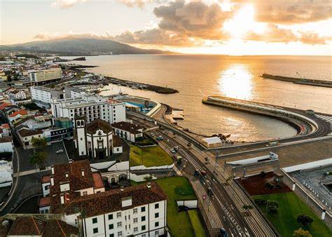 Ponta Delgada a panoráma São Miguel
