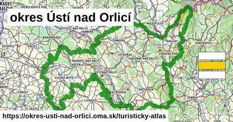 mapa trasy Ústí nad Orlicí