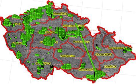 vizualizace tras na mapě infografika (8 slov)