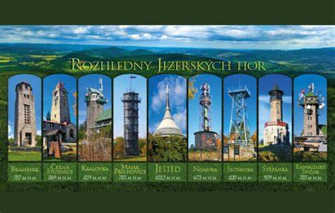 výhledové místa a rozhledny v regionu (mapa)
