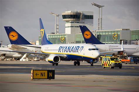 graf počtu cestujících Ryanair po letech