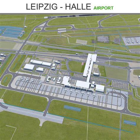 Leipzig/Halle Airport intermodální terminál a doprava