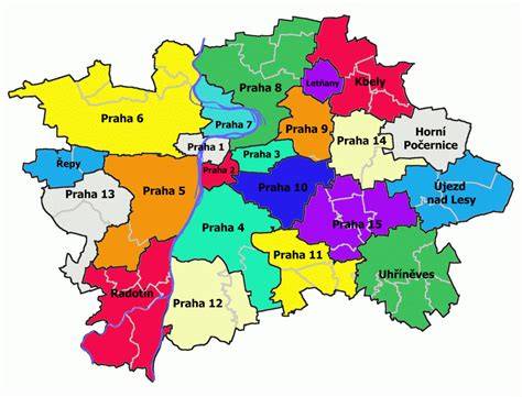 mapa Prahy s trasy zájezdů na muzikál Galileo