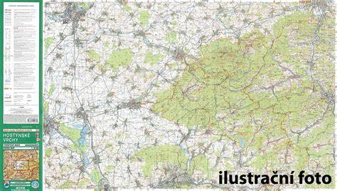 mapa Posázaví a významné body trasy