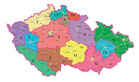 turisticke znacky mapa ceske republiky regiony