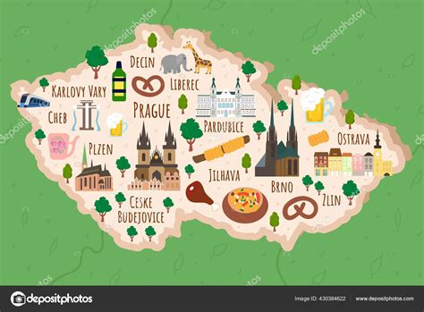 Mapa Znojma s orientačními body (lokace ubytování a turistické atrakce)