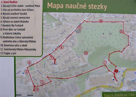 mapa naučné stezky Petrovicko (mapa prostoru)