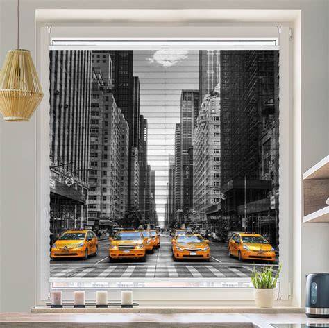vizuální motiv New York taxi a městský rytmus